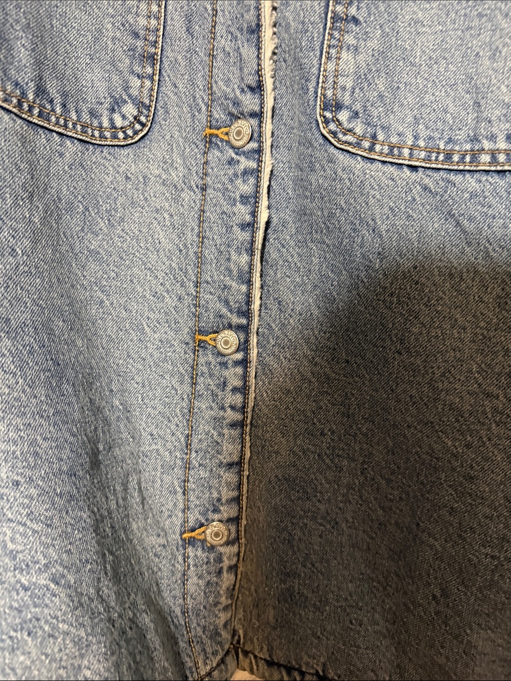 Old Navy Light Blue Denim Sherpa-Lined Jacket - Picture 10 of 13